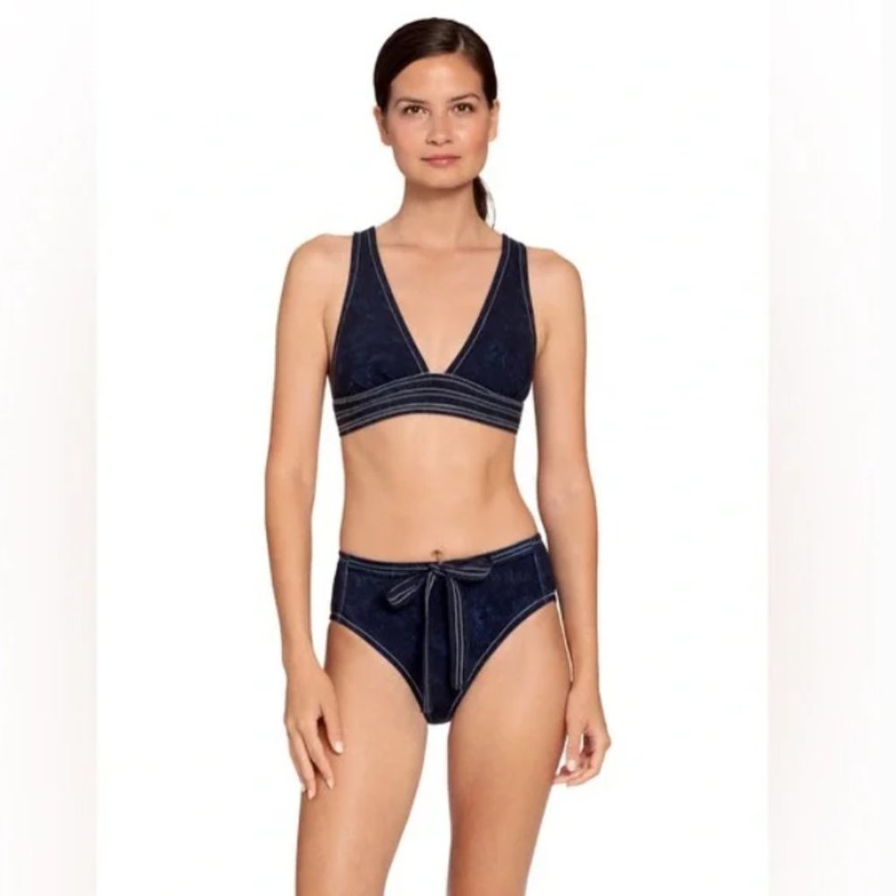 Robin Piccone Valeria Women 2pc Bikini swimsuit in Indigo Blue